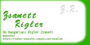 zsanett rigler business card